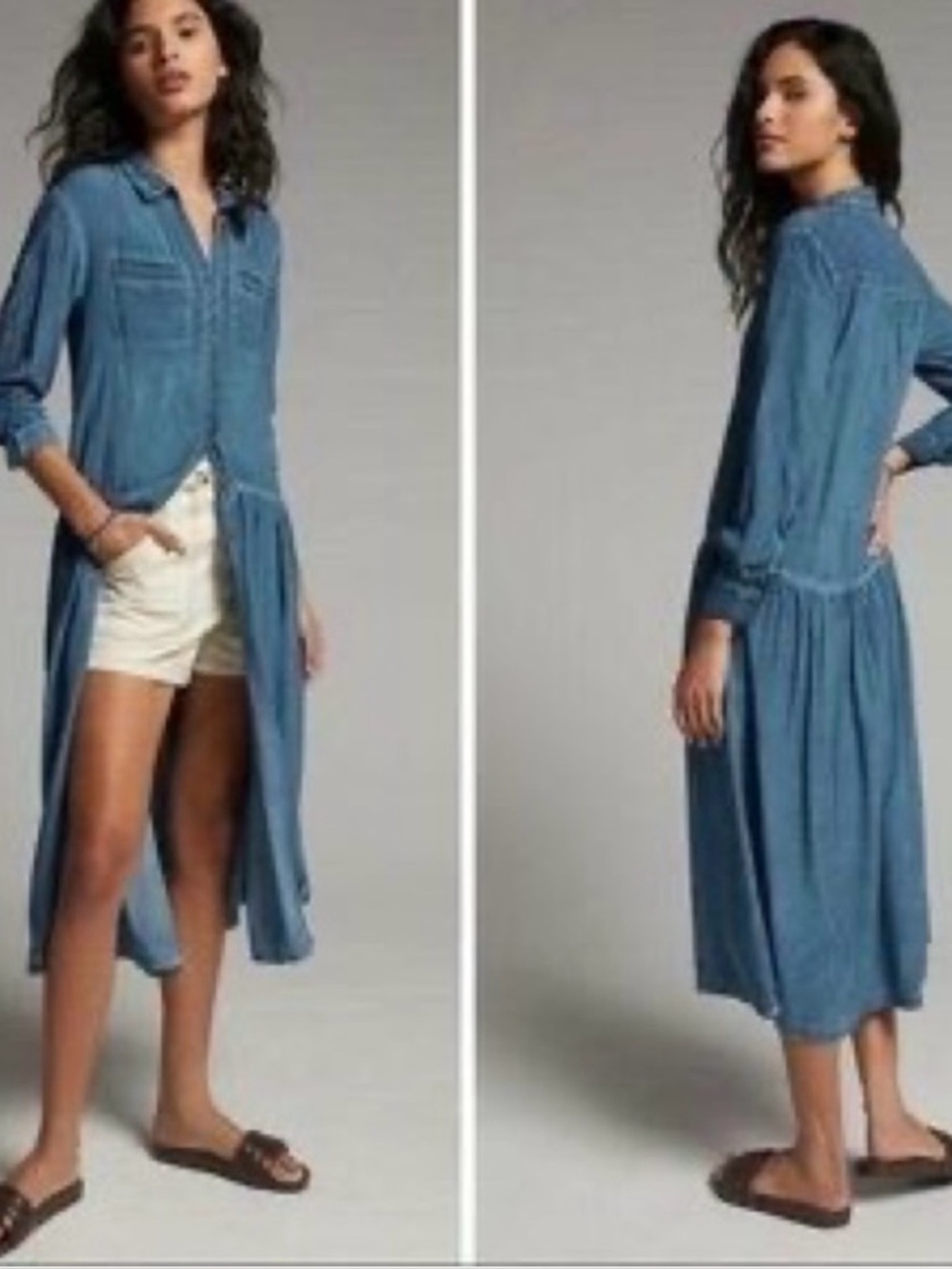 Anthropologie pilcro Kimberly  Midi Shirt Dress